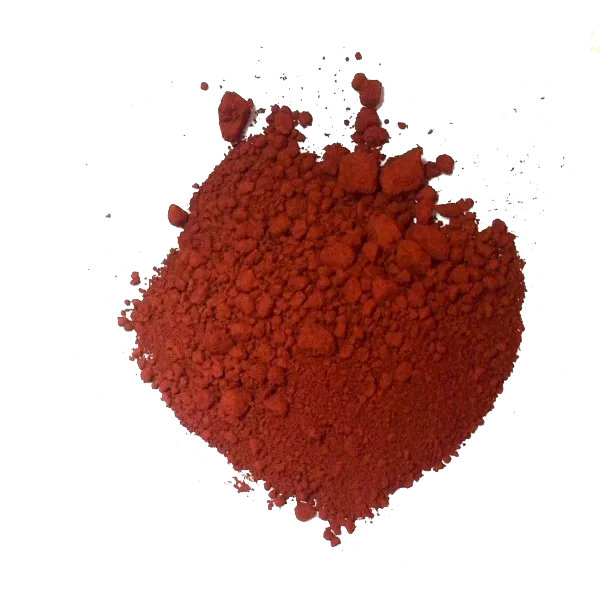 Óxido de hierro rojo en polvo